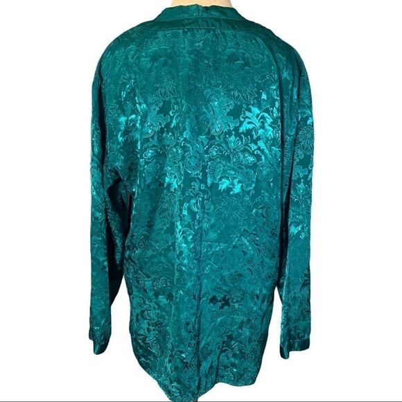 Victorias Secret Gold Label Green Oversized Button Front Nightshirt Size M - Picture 3 of 8